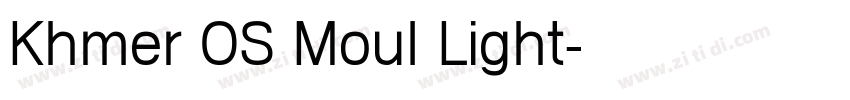 Khmer OS Moul Light字体转换